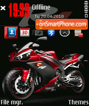 Yamaha R1 2010 theme screenshot