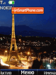 Nightly Paris, animation theme screenshot