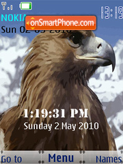 Hawk SWF Clock es el tema de pantalla