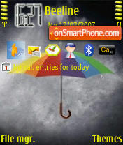 Rainy Day tema screenshot