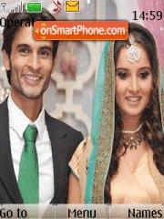 Capture d'écran Shoaib Malik + Sania Mirza thème