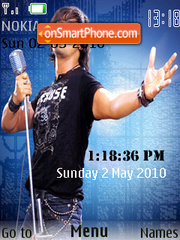 Sonu Nigam SWF Clock theme screenshot