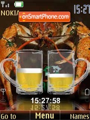 Скриншот темы Beer with crabs