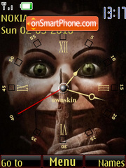 Dead Silence Clock theme screenshot
