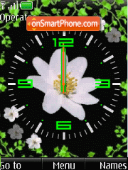 Clock for girls, flash anim es el tema de pantalla