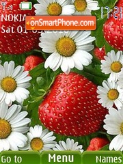 Berries and flowers es el tema de pantalla