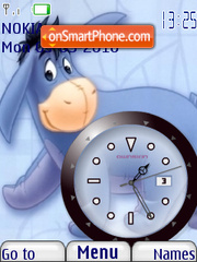 Скриншот темы Eeyore Clock