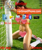 Football Girl es el tema de pantalla