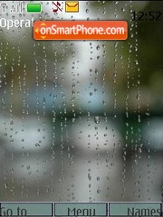 Rain theme screenshot