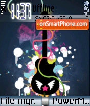 Guitar-theme tema screenshot