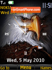 Eagle Clock es el tema de pantalla