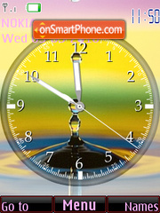 Water Drop Clock es el tema de pantalla