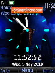 Flying Eagle Clock tema screenshot