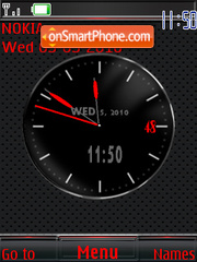 Red Clock Theme-Screenshot