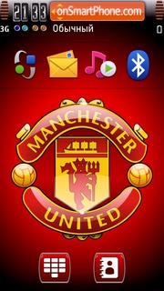 Capture d'écran Manchester United fc thème