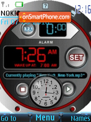 Awesome clock es el tema de pantalla