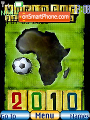 Capture d'écran Fifa World Cup 2010 thème