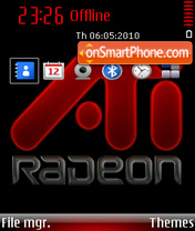 Ati radeon 01 es el tema de pantalla