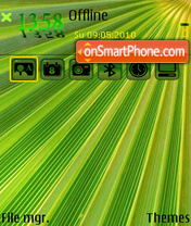 Capture d'écran Green Sun thème