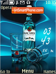 Скриншот темы Bacardi clock