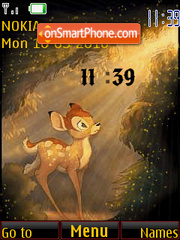 Скриншот темы Bambi Clock