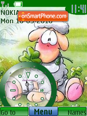 Diddle Sheep Clock tema screenshot