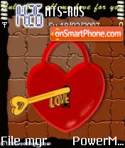 Capture d'écran Hearts and Love thème