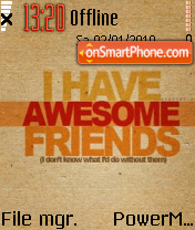 Awesome Friends tema screenshot