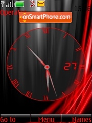 Red clock es el tema de pantalla