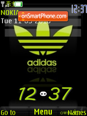 Adidas Clock es el tema de pantalla