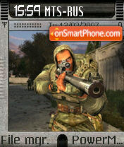 G Stalker PDA tema screenshot