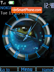 Avatar Clock tema screenshot