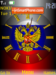 Russia Clock tema screenshot