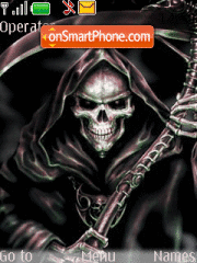 Animated skull tema screenshot
