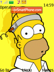 Скриншот темы Homer Simpson