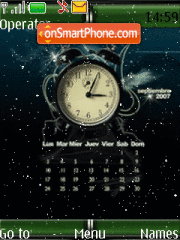 Capture d'écran Snow clock thème