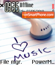 I Love Music 01 es el tema de pantalla