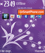 Abstract Purple theme screenshot