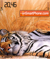 Tiger relax es el tema de pantalla