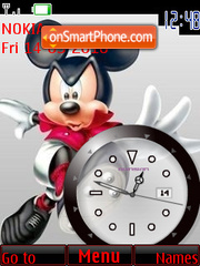 Mickey Mouse Clock theme screenshot