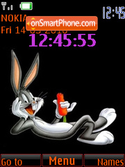 Скриншот темы Bunny Clock