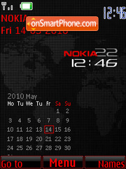 Carbon Clock theme screenshot