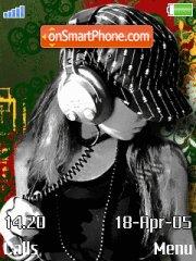 Rasta Music Girl tema screenshot