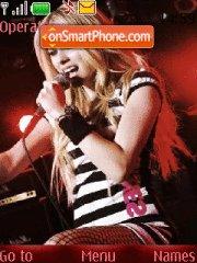 Скриншот темы Avril Lavigne