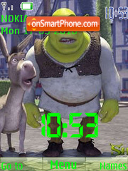 Shrek SWF tema screenshot