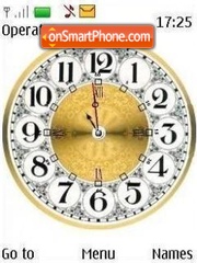 Golden clock tema screenshot