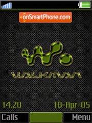 Olive Carbon Walkman tema screenshot