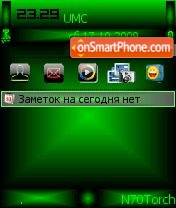 Green abstrakt theme screenshot
