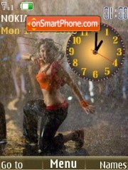 Скриншот темы Street dance clock slide1