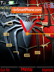 Spiderman Clock tema screenshot